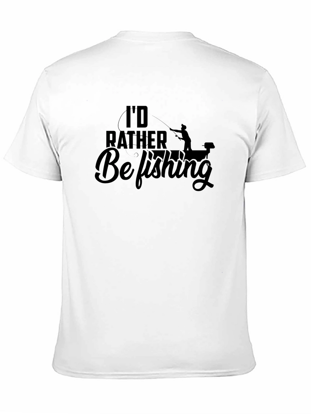 Id Rather Be Fishing T-Shirt - Black