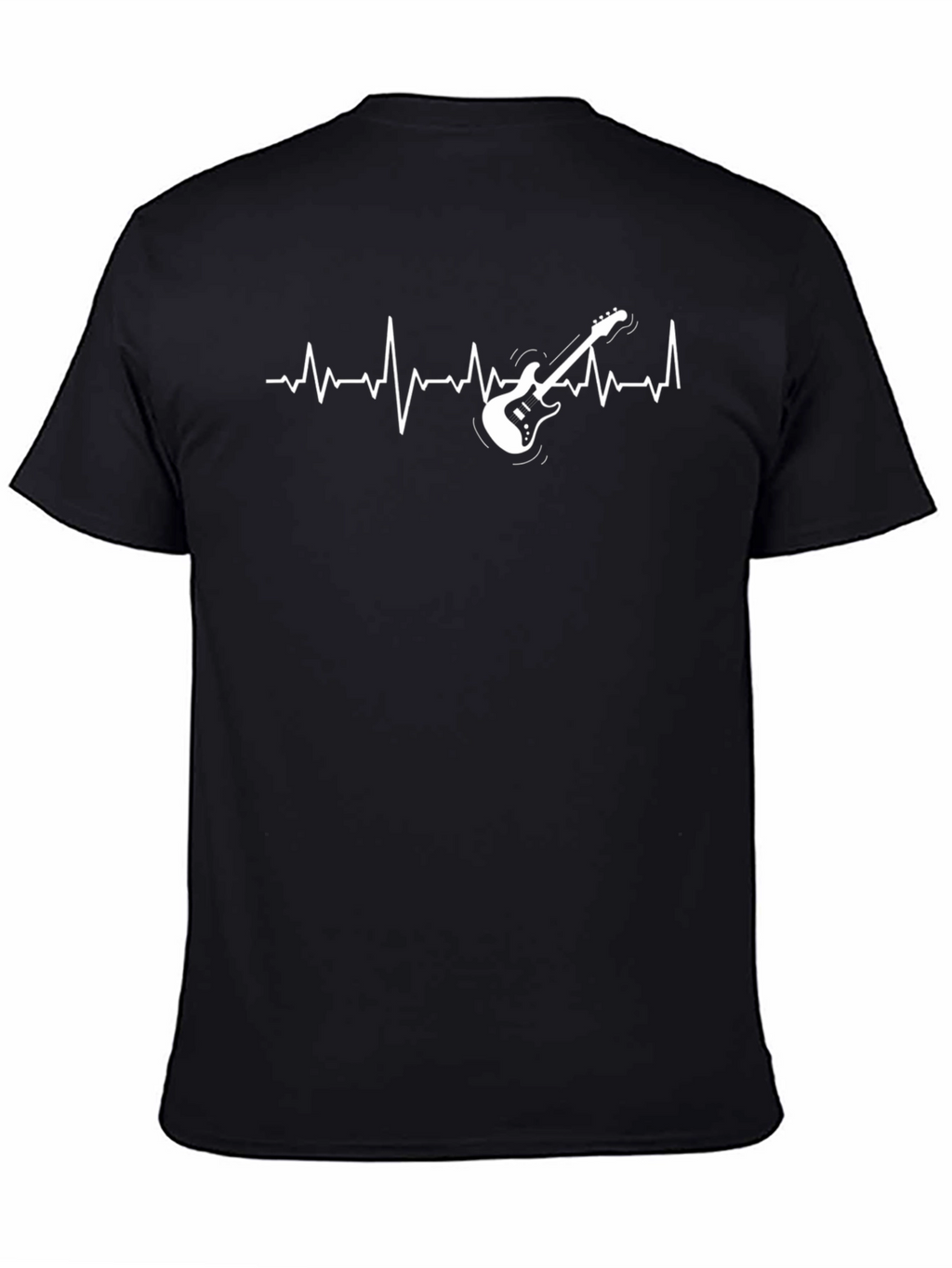 Guitar Heartbeat Graphic Mens T-Shirt