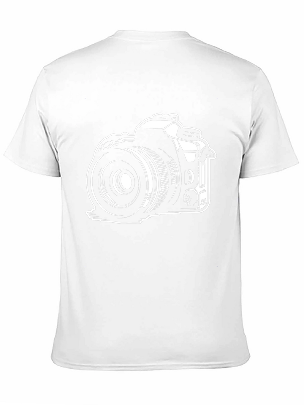 Camera Graphic Tee - Black Cotton Photographer T-Shirt