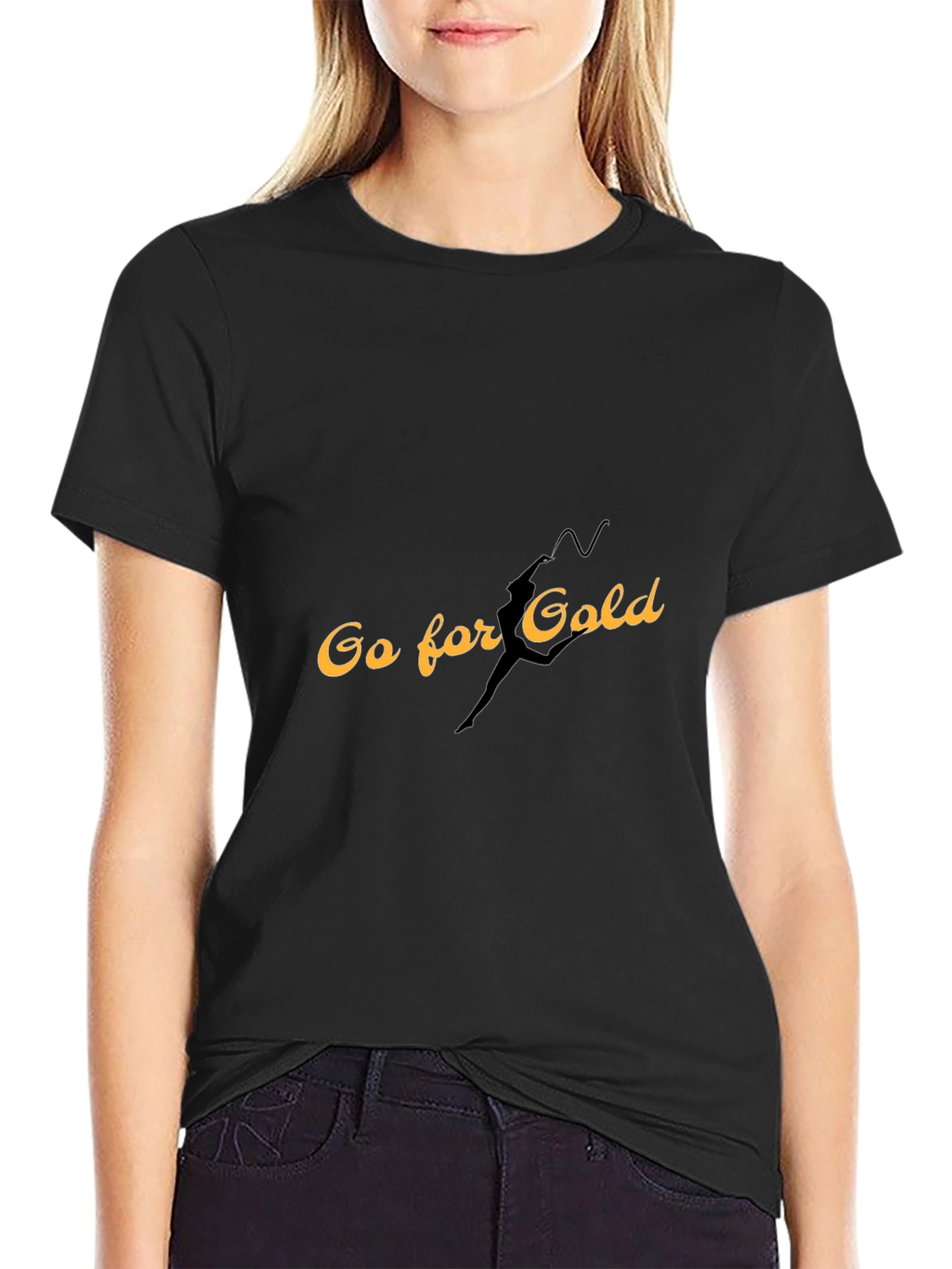 Go for Gold Black T-Shirt
