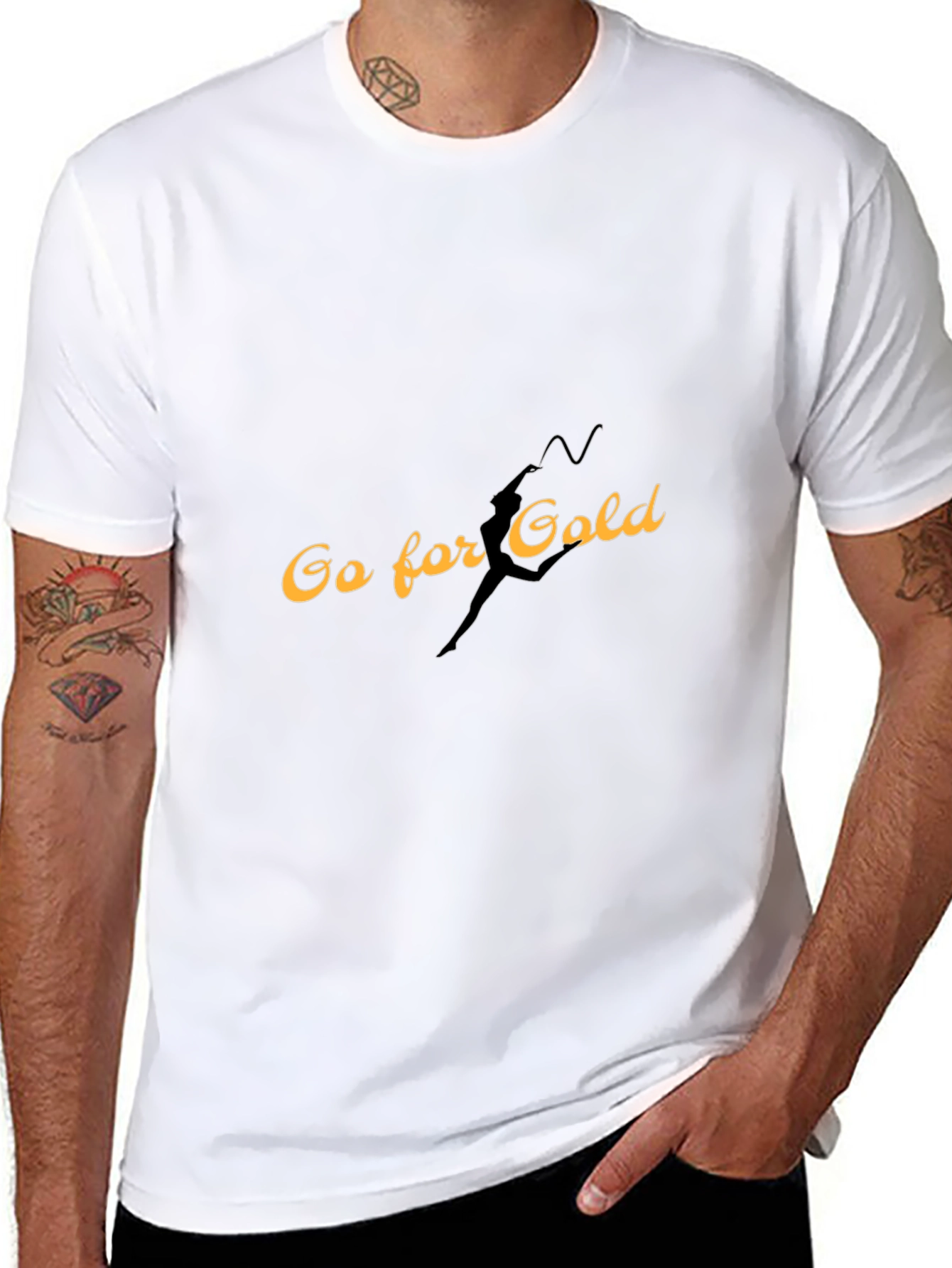 Go for Gold Black T-Shirt