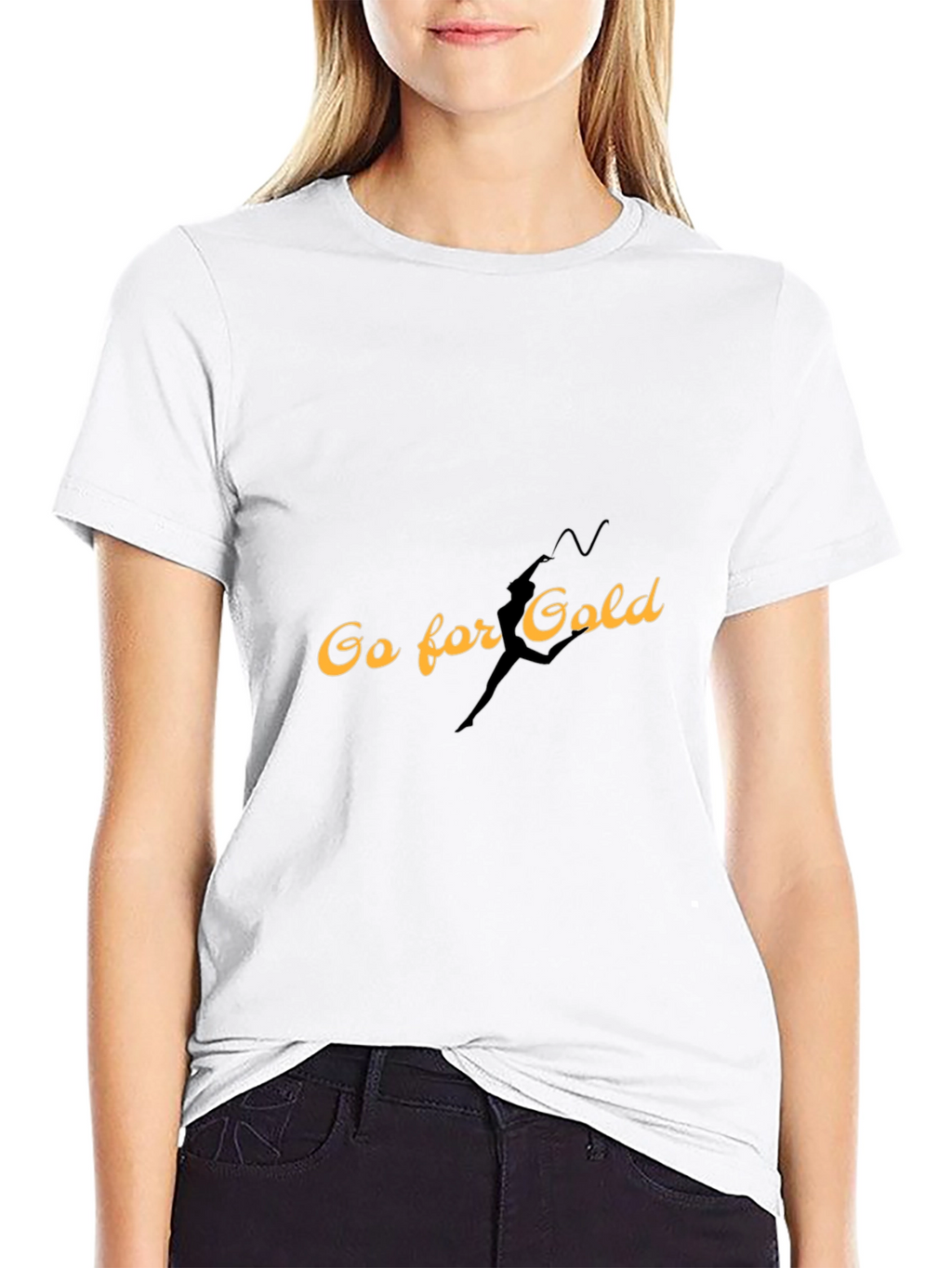 Go for Gold Black T-Shirt