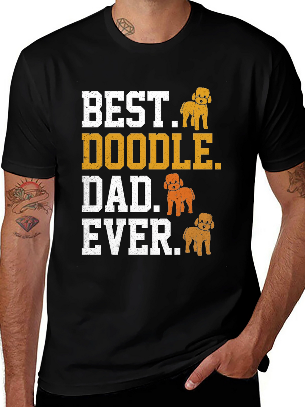 Best Doodle Dad Ever T-Shirt - Dog Lover Gift