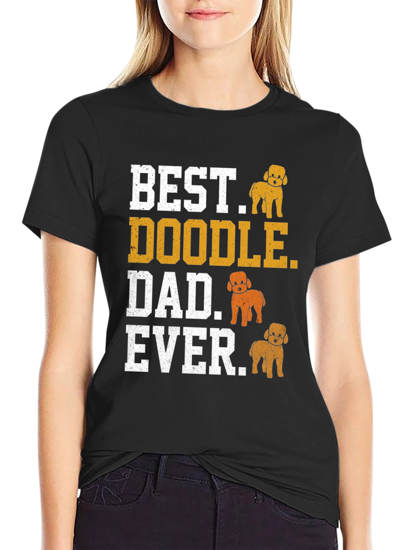 Best Doodle Dad Ever T-Shirt - Dog Lover Gift