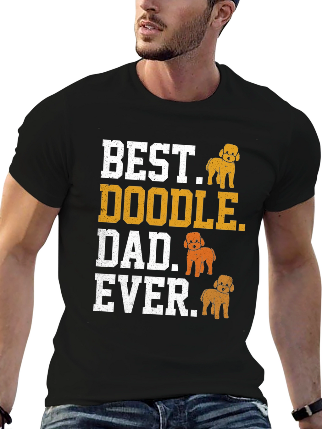 Best Doodle Dad Ever T-Shirt - Dog Lover Gift