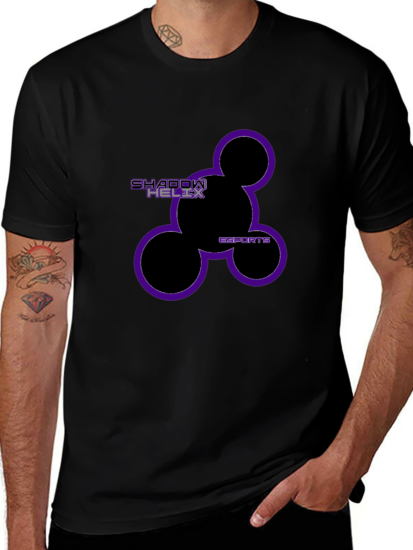 Shadow Helix Esports Black Graphic Tee