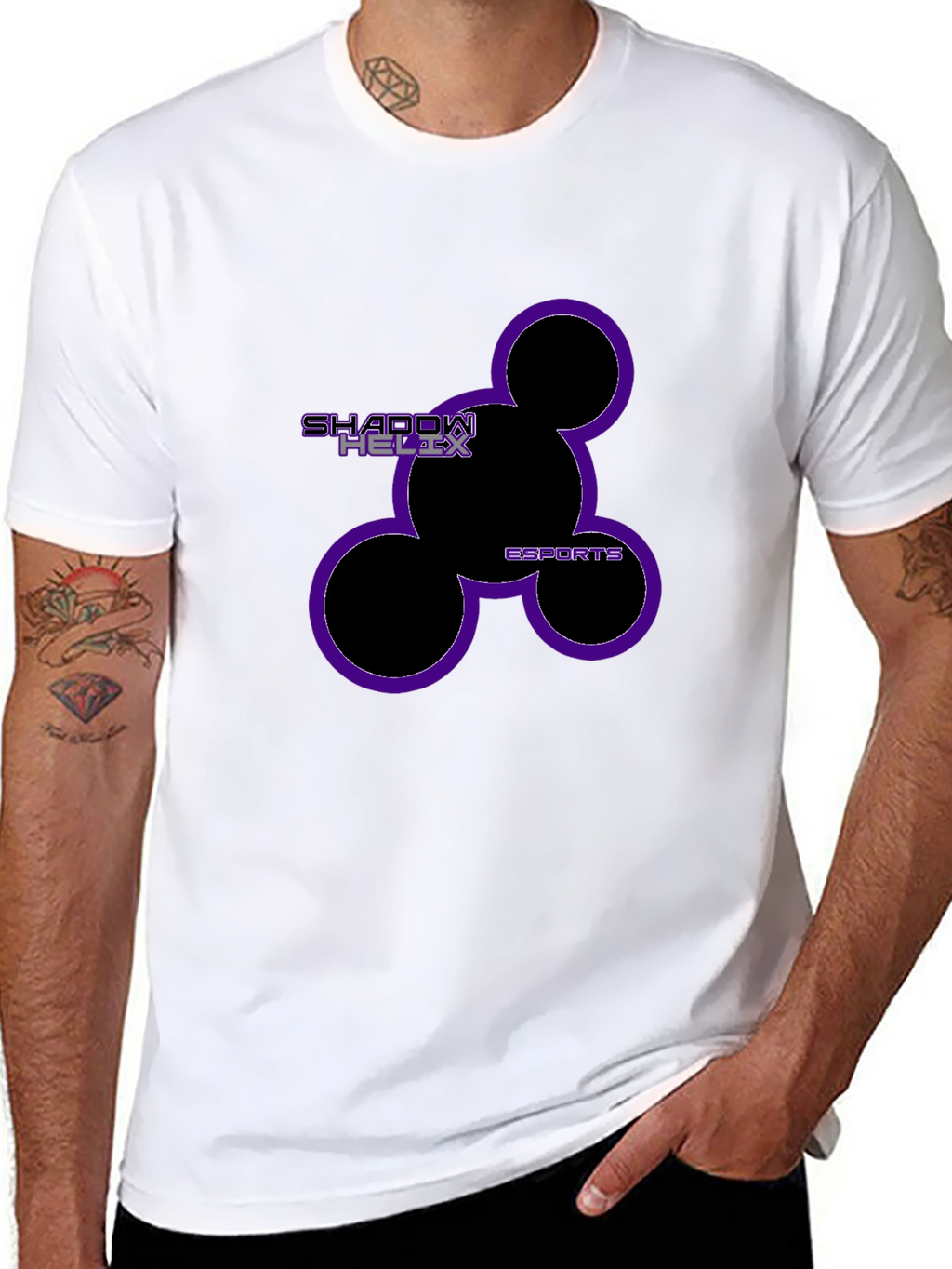 Shadow Helix Esports Black Graphic Tee