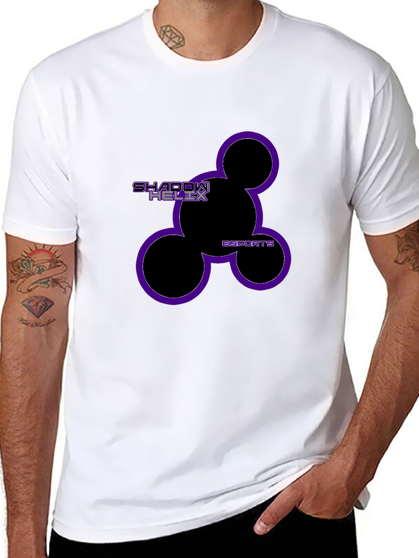 Shadow Helix Esports Black Graphic Tee