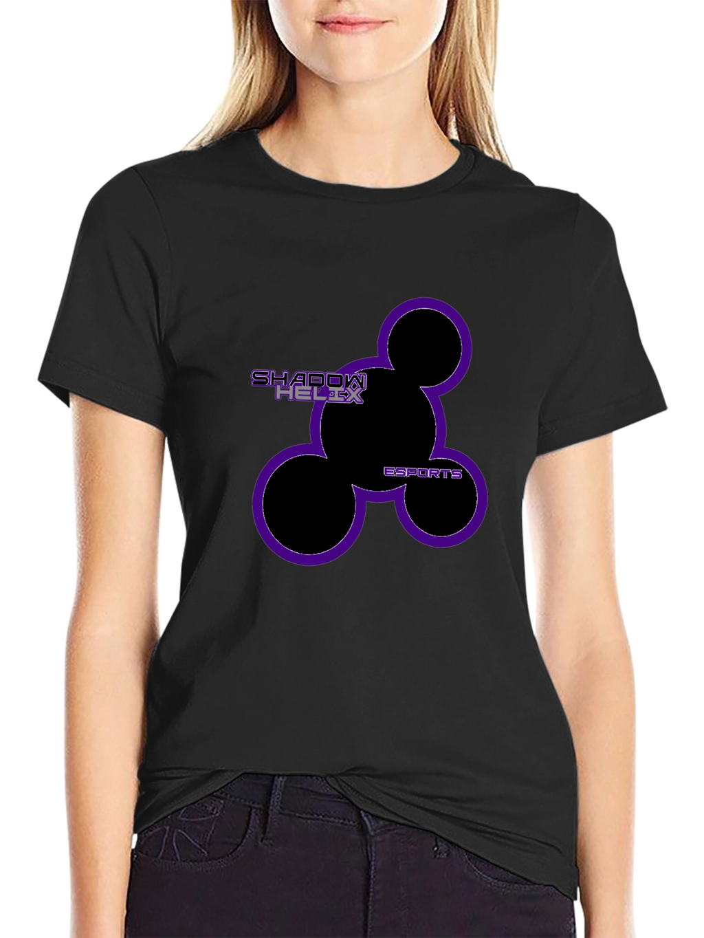 Shadow Helix Esports Black Graphic Tee