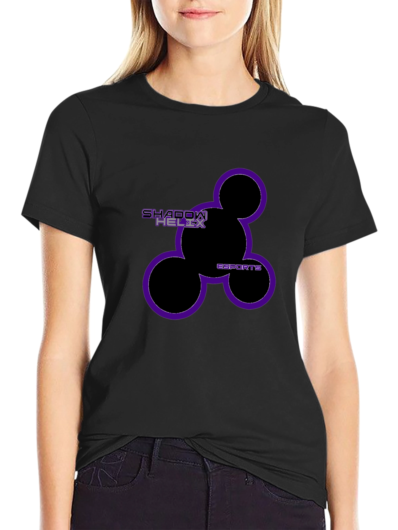 Shadow Helix Esports Black Graphic Tee