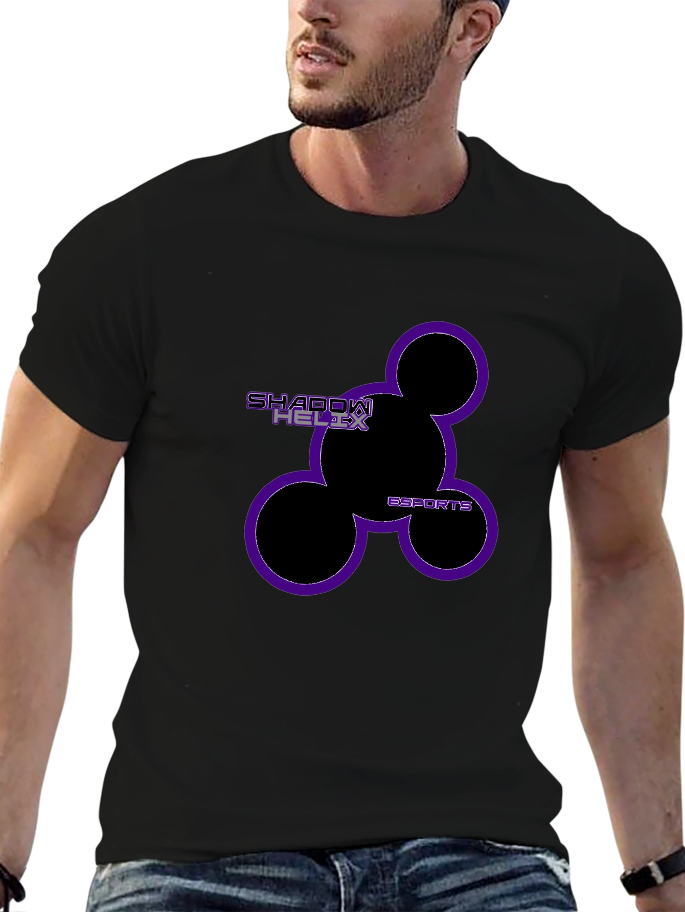Shadow Helix Esports Black Graphic Tee