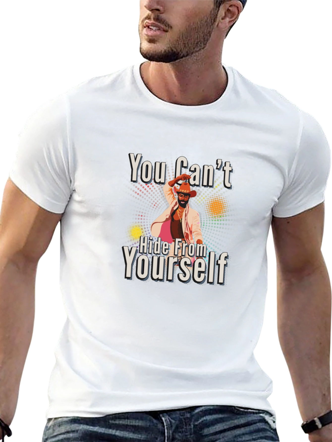 You Cant Hide From Yourself Black T-Shirt
