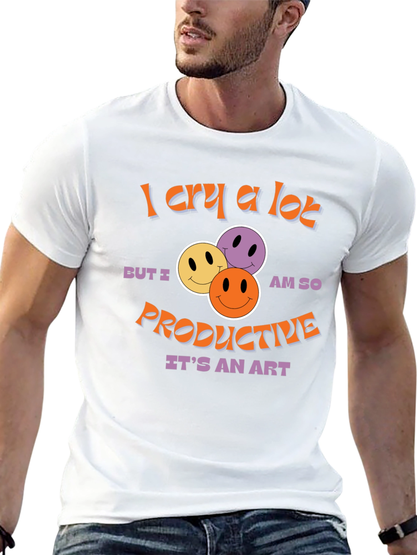 I Cry A Lot T-Shirt -  Productive Art Graphic Tee
