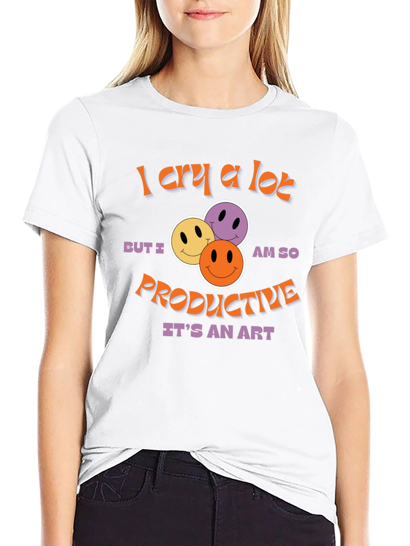 I Cry A Lot T-Shirt -  Productive Art Graphic Tee