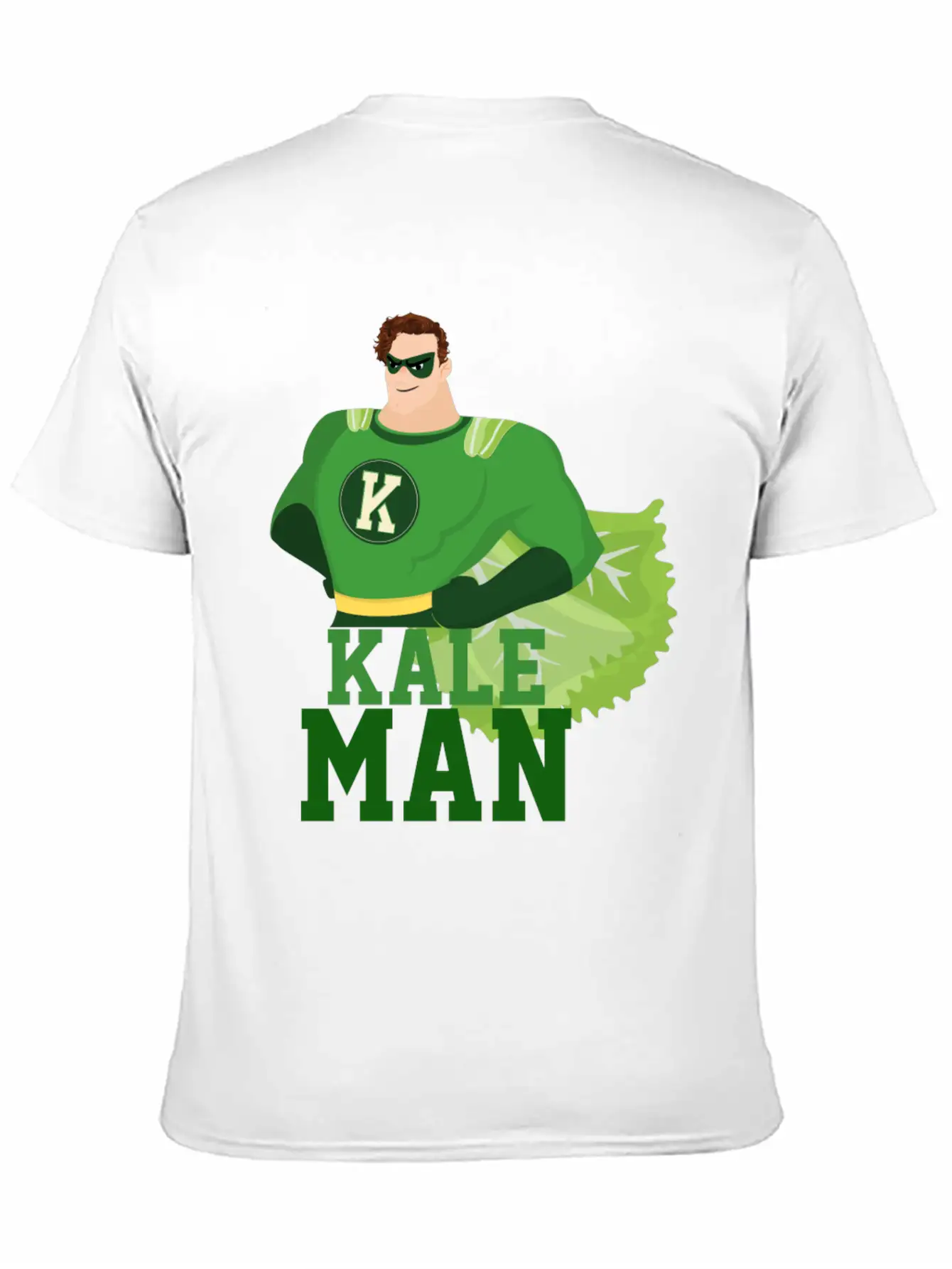 KaleMan Superhero Kale Art For Vegans On A Diet Dark Breathable Soft Cotton T-Shirt – Timeless Casual Look