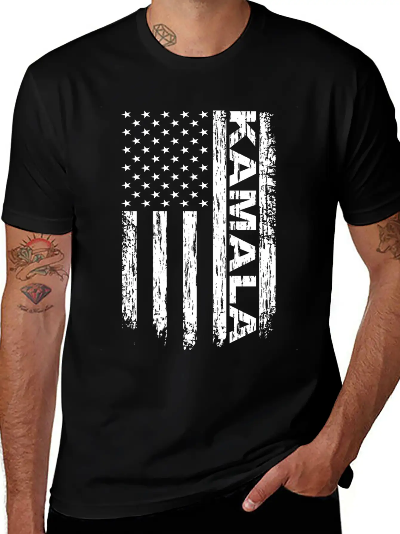 Kamala America Flag Kamala USA Flag Unisex Casual T-Shirt – Clean Design For Daily Comfort