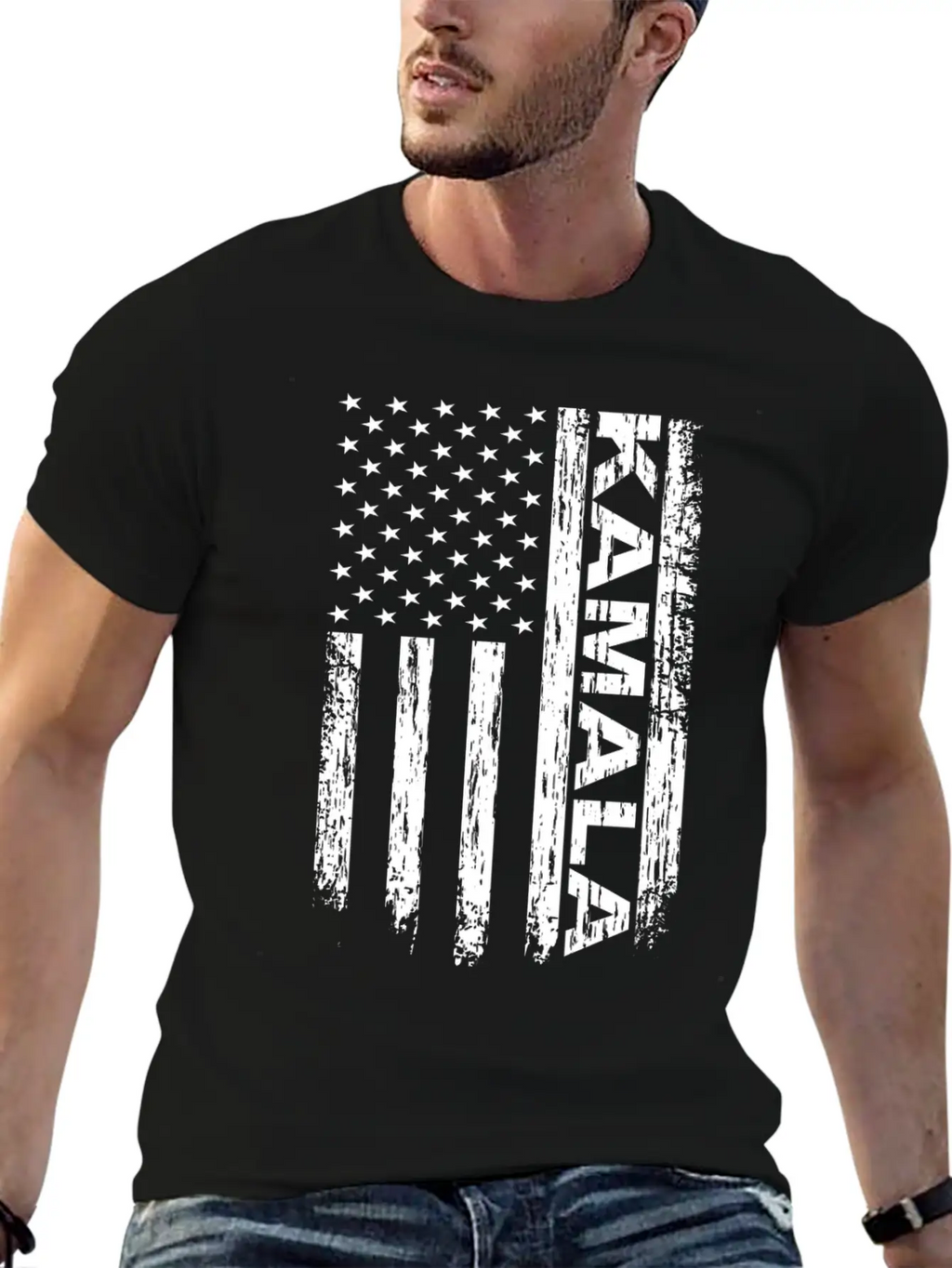 Kamala America Flag Kamala USA Flag Unisex Casual T-Shirt – Clean Design For Daily Comfort