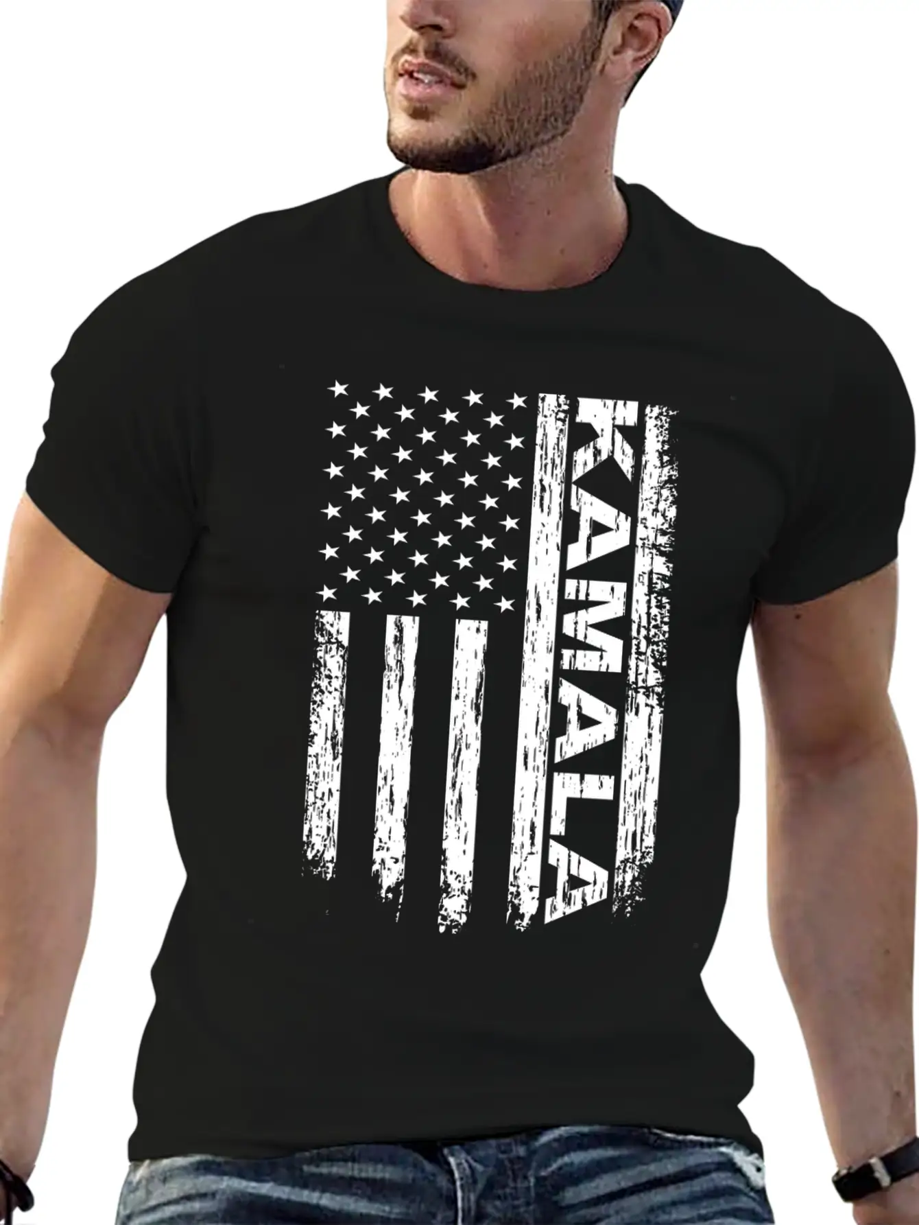 Kamala America Flag Kamala USA Flag Unisex Casual T-Shirt – Clean Design For Daily Comfort