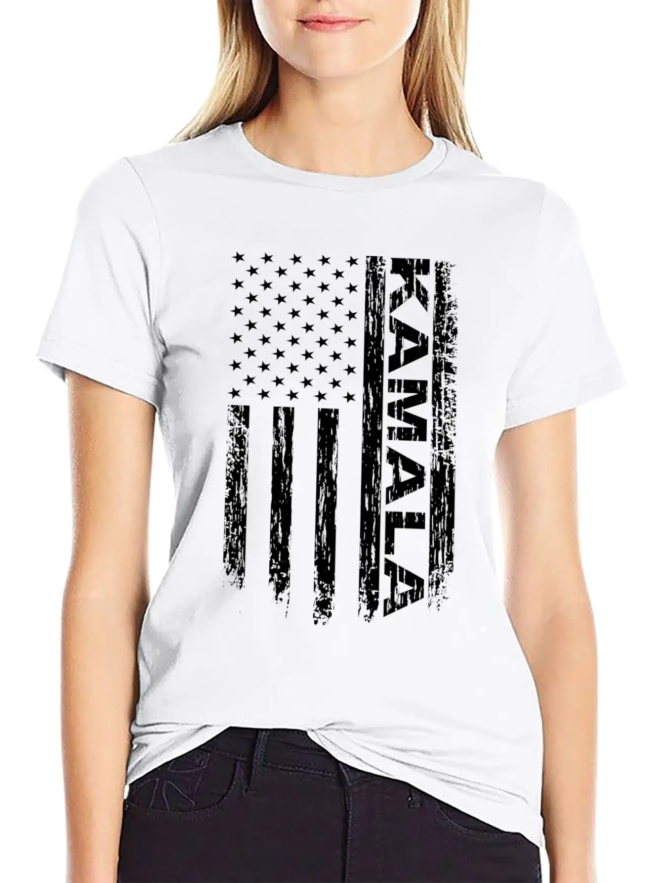 Kamala America Flag Kamala USA Flag Unisex Casual T-Shirt – Clean Design For Daily Comfort
