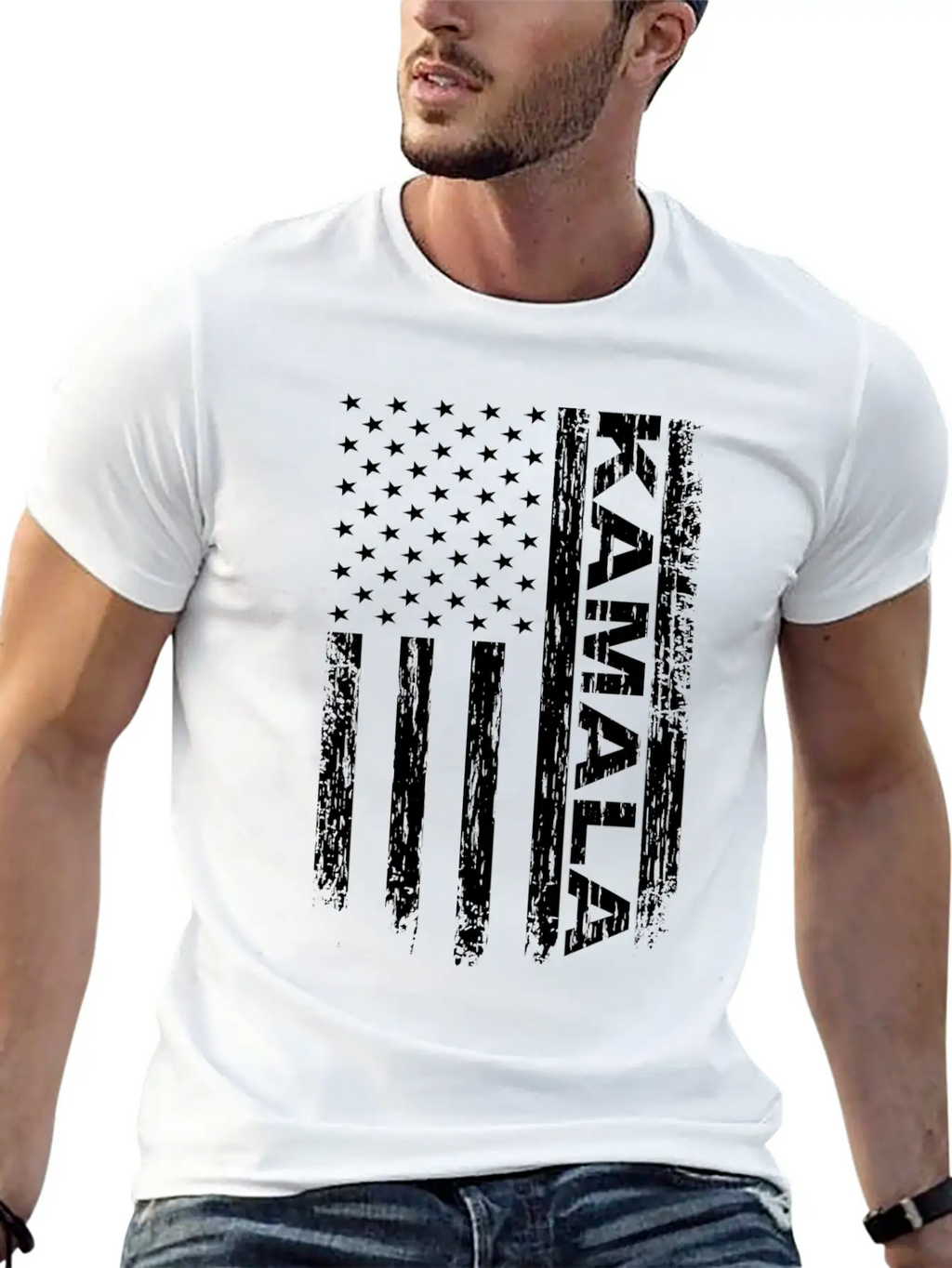 Kamala America Flag Kamala USA Flag Unisex Casual T-Shirt – Clean Design For Daily Comfort
