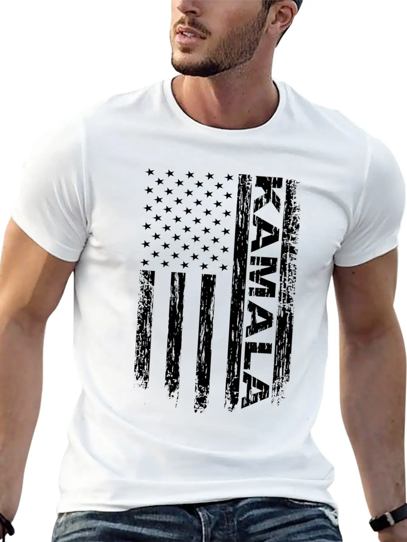 Kamala America Flag Kamala USA Flag Unisex Casual T-Shirt – Clean Design For Daily Comfort