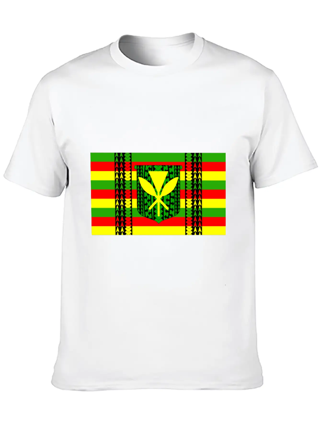 Kanaka Maoli Tribal Flag Essential Cotton Tee For Daily Outfits – Unisex Style