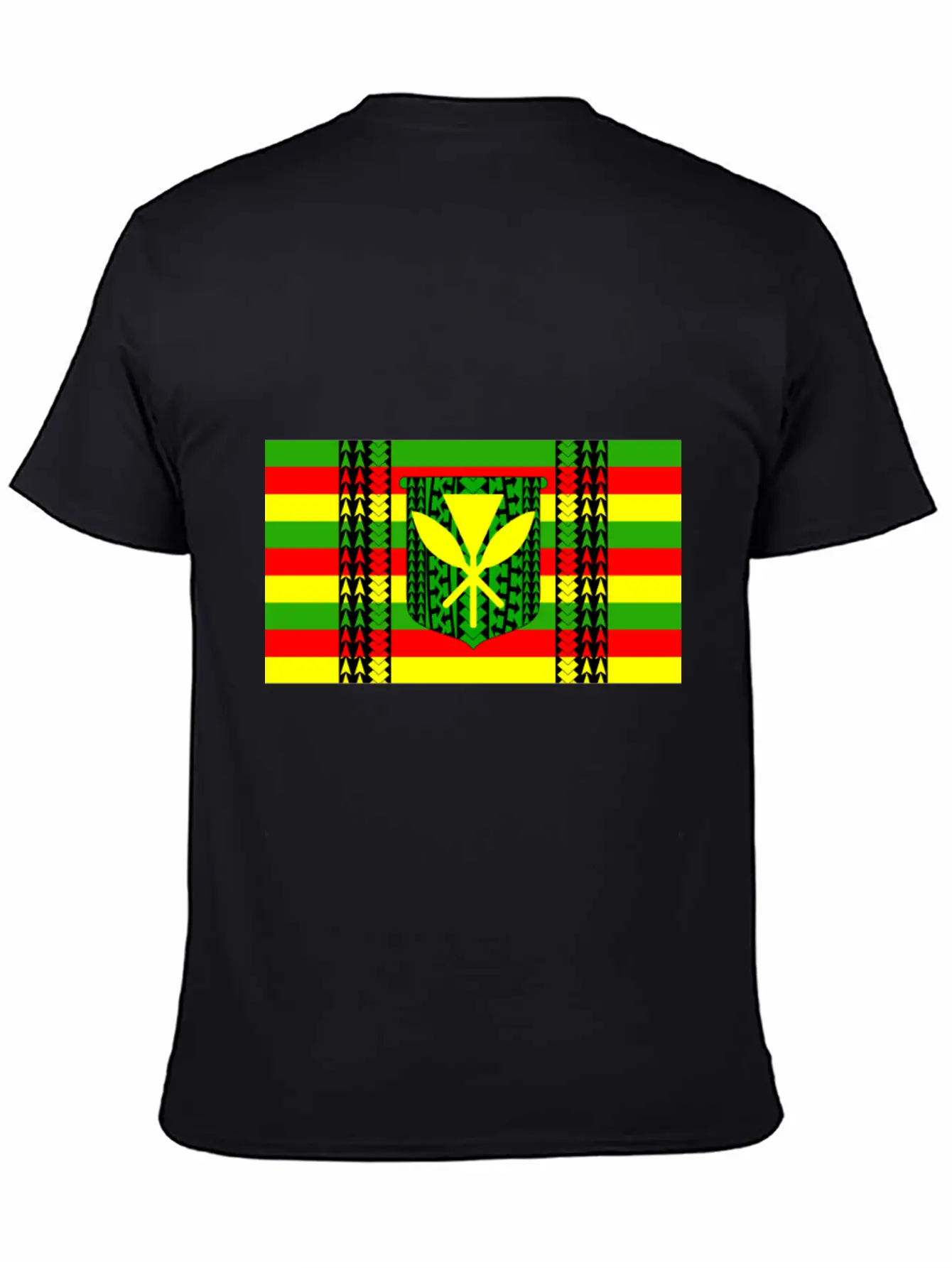 Kanaka Maoli Tribal Flag Essential Cotton Tee For Daily Outfits – Unisex Style