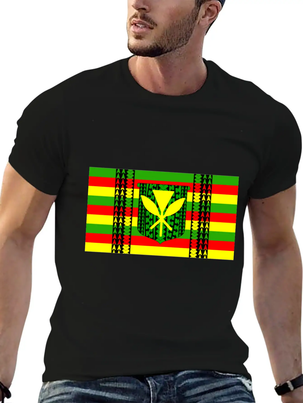 Kanaka Maoli Tribal Flag Essential Cotton Tee For Daily Outfits – Unisex Style