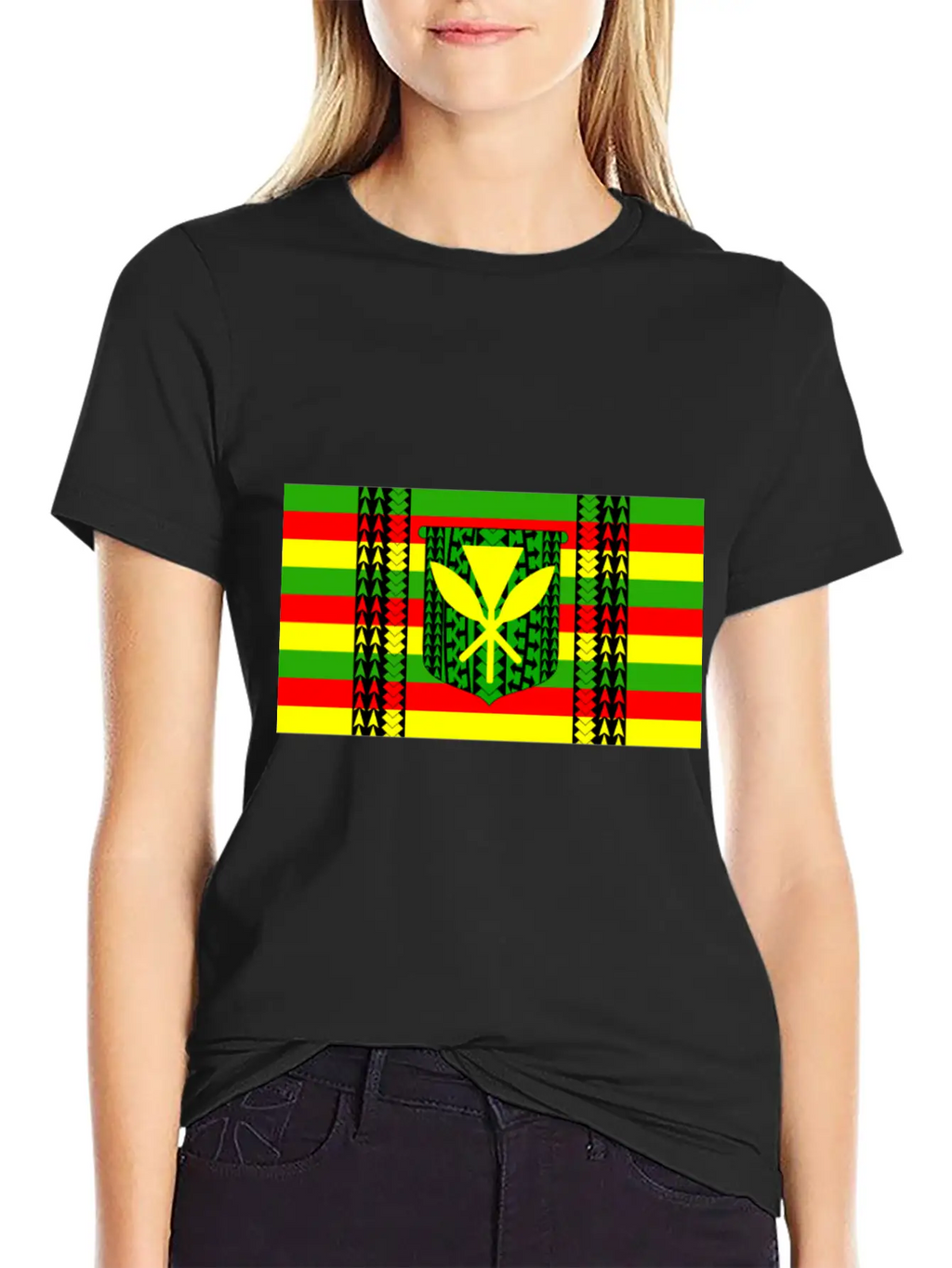 Kanaka Maoli Tribal Flag Essential Cotton Tee For Daily Outfits – Unisex Style