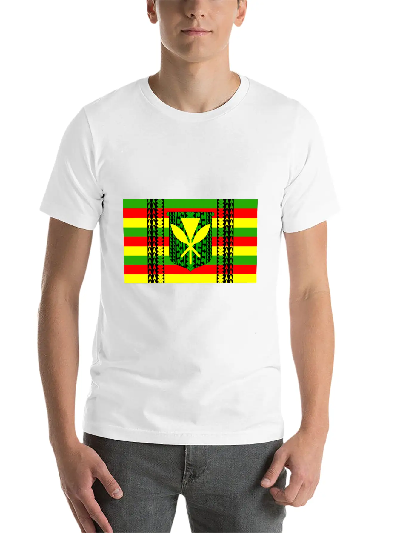 Kanaka Maoli Tribal Flag Essential Cotton Tee For Daily Outfits – Unisex Style