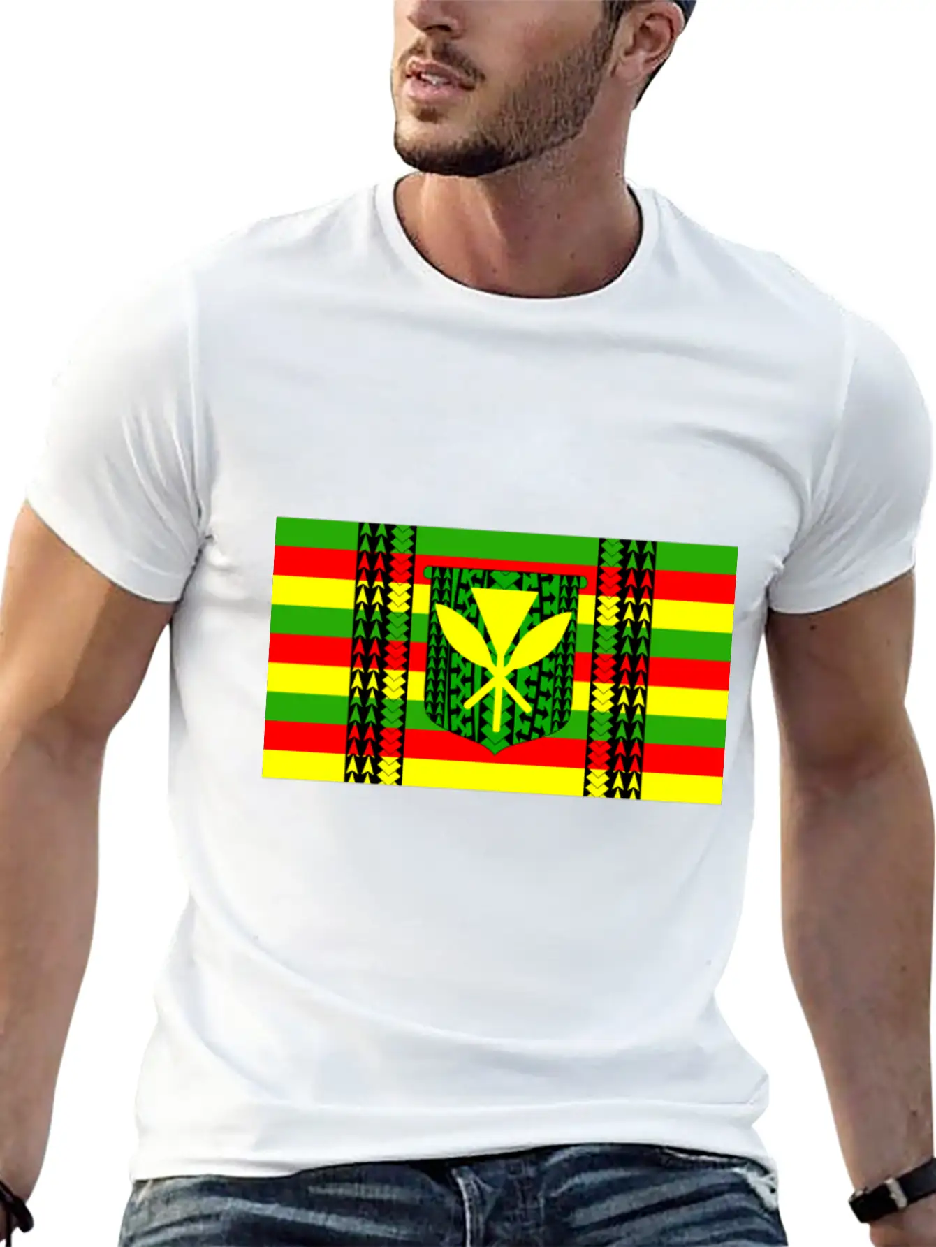 Kanaka Maoli Tribal Flag Essential Cotton Tee For Daily Outfits – Unisex Style