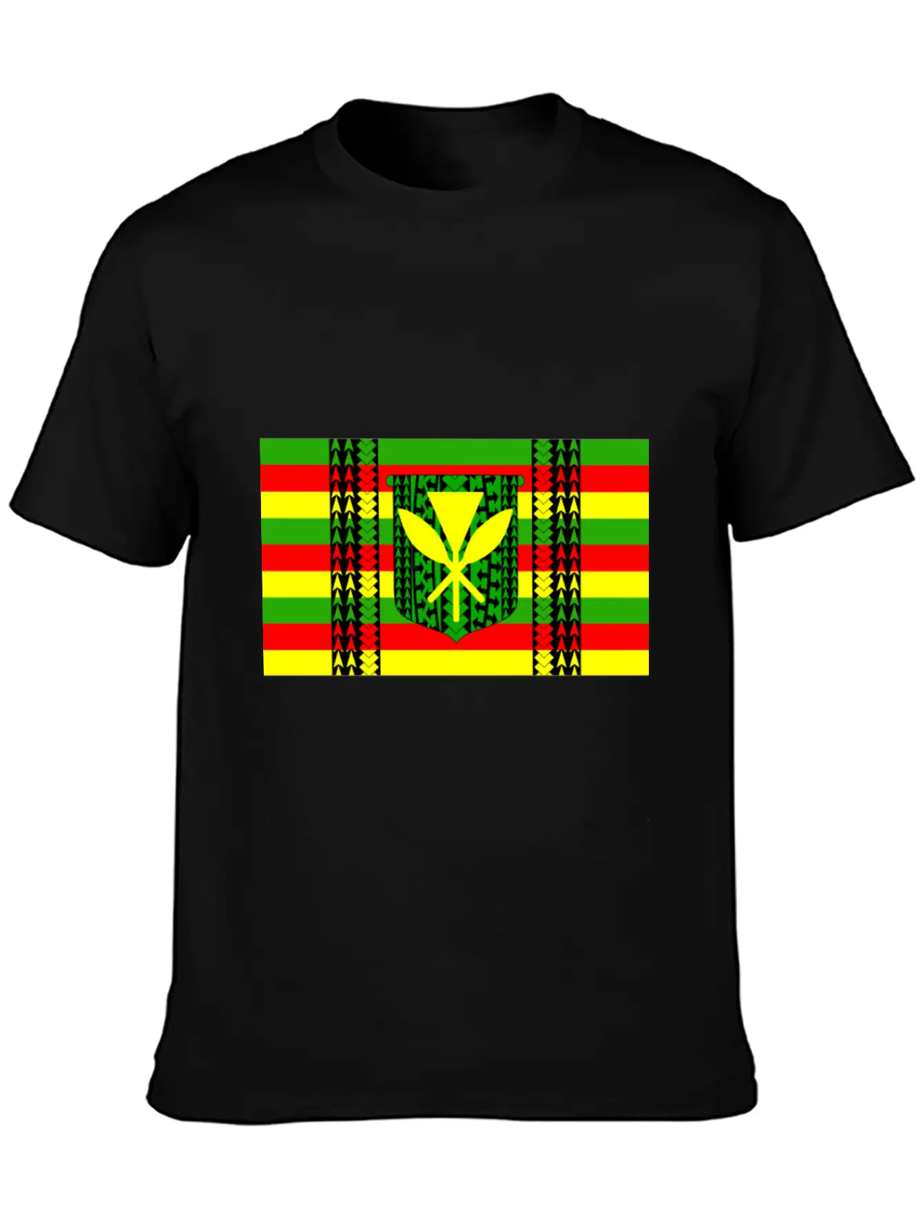 Kanaka Maoli Tribal Flag Essential Cotton Tee For Daily Outfits – Unisex Style