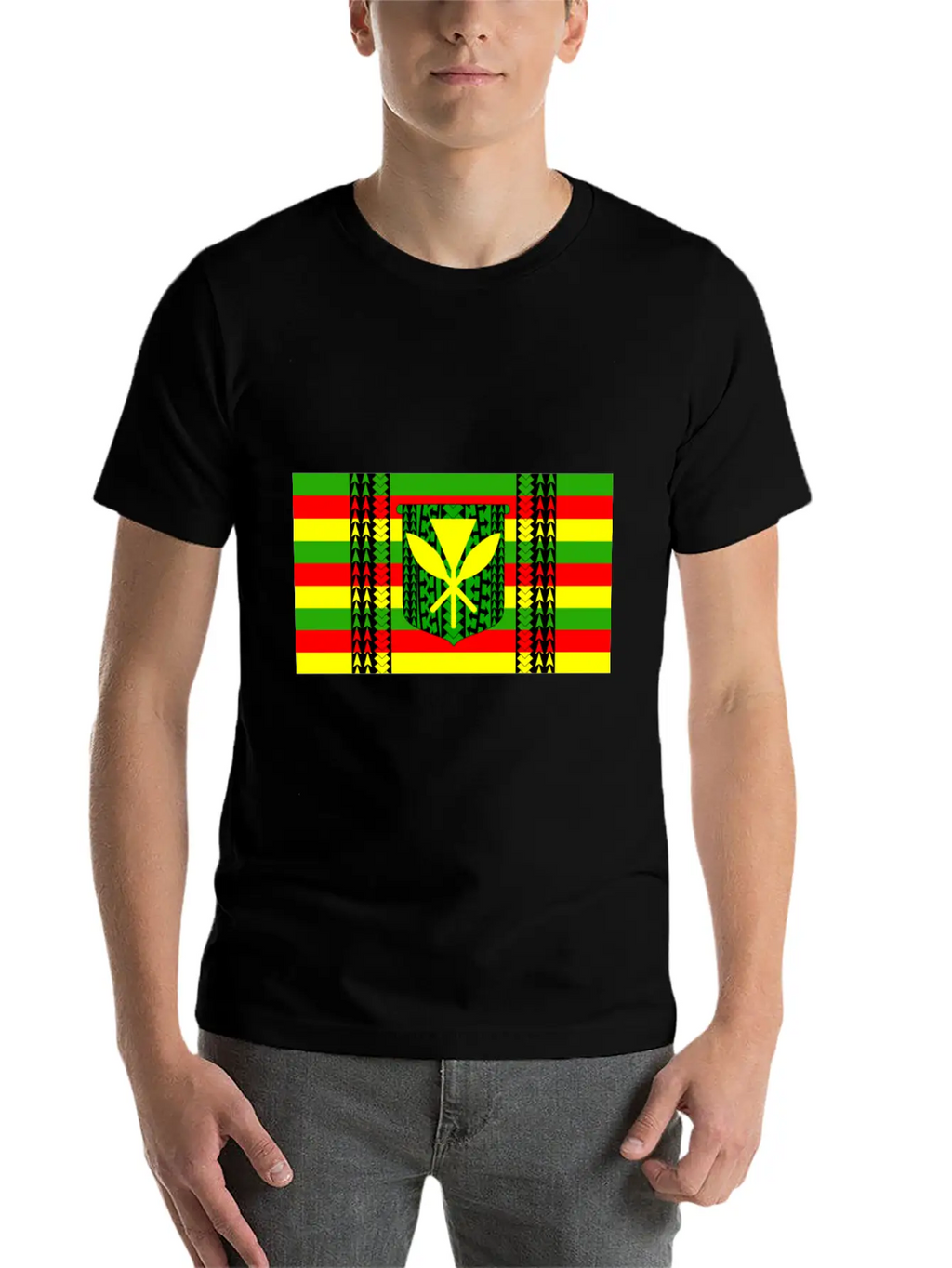 Kanaka Maoli Tribal Flag Essential Cotton Tee For Daily Outfits – Unisex Style