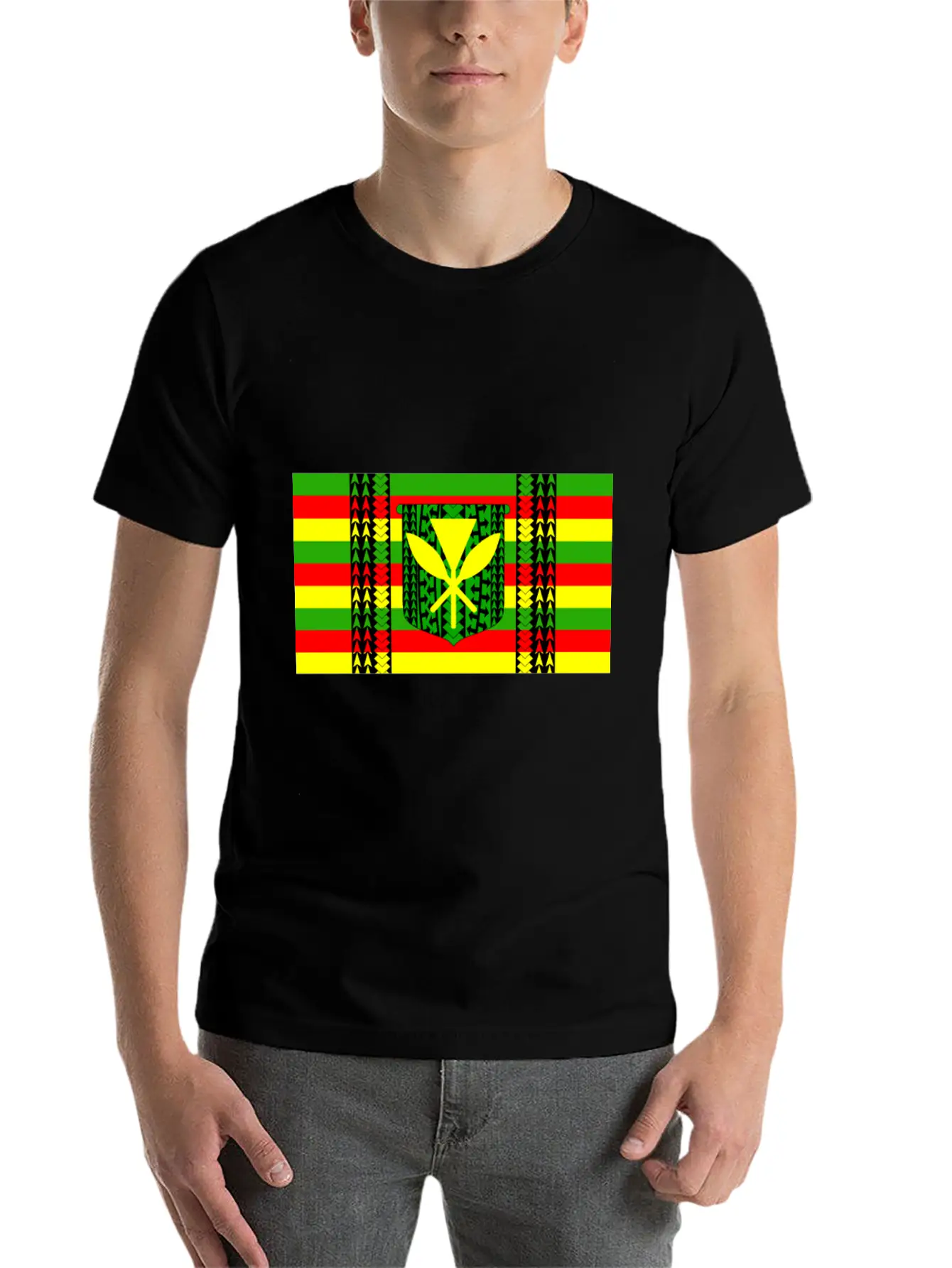 Kanaka Maoli Tribal Flag Essential Cotton Tee For Daily Outfits – Unisex Style