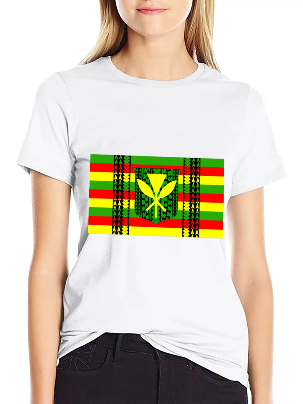 Kanaka Maoli Tribal Flag Essential Cotton Tee For Daily Outfits – Unisex Style