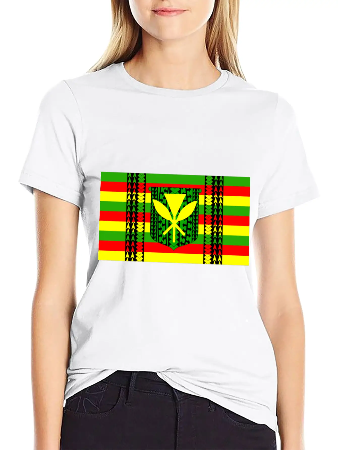 Kanaka Maoli Tribal Flag Essential Cotton Tee For Daily Outfits – Unisex Style