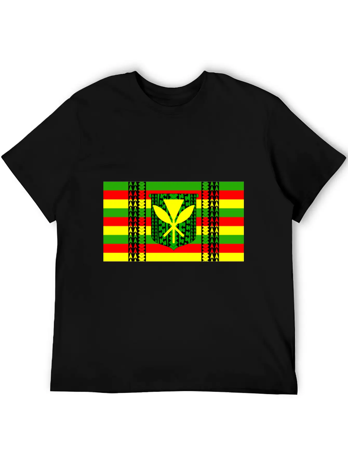 Kanaka Maoli Tribal Flag Essential Cotton Tee For Daily Outfits – Unisex Style