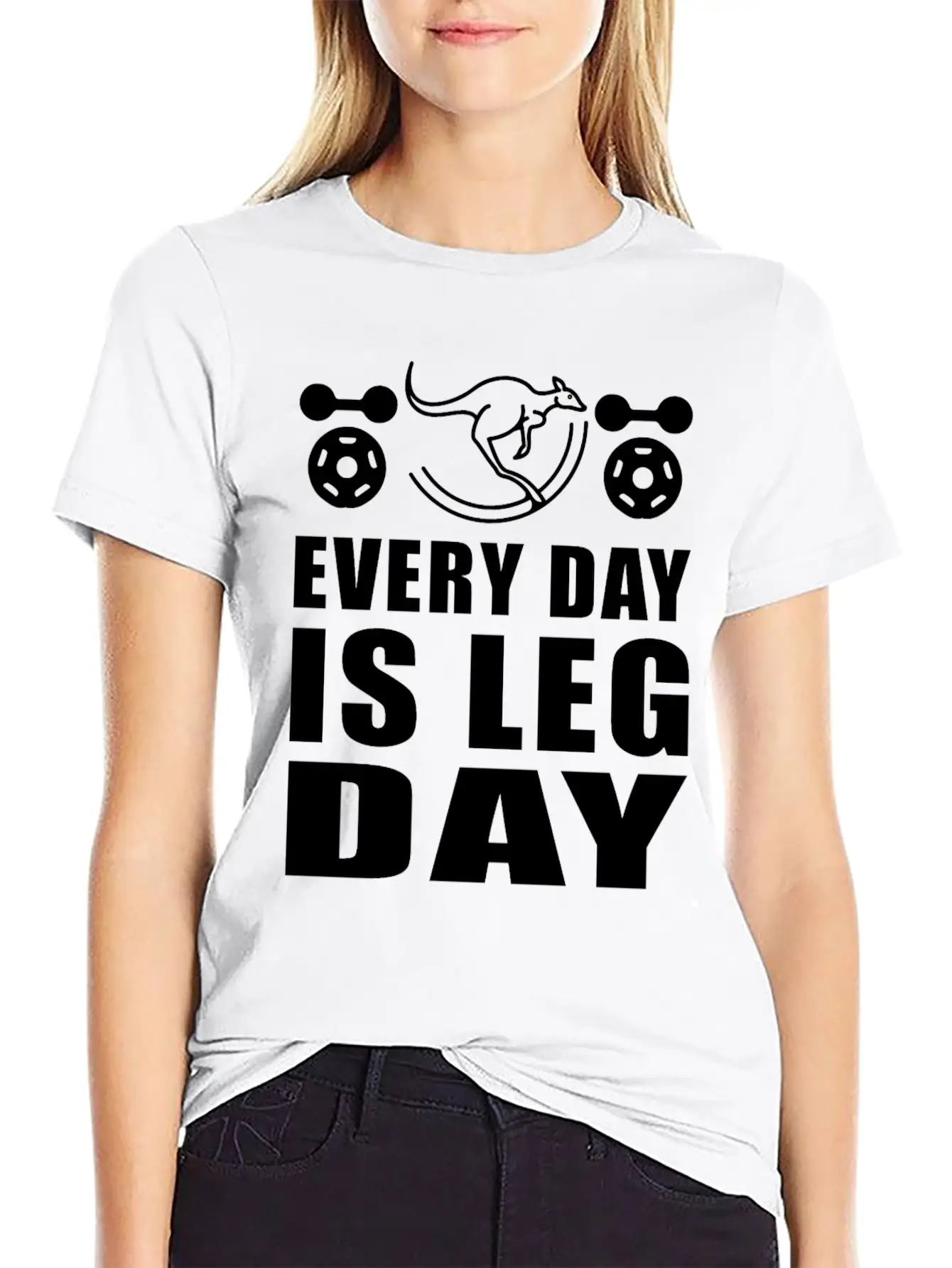 Kangaroos Every Day Is Leg Day Unisex Casual T-Shirt – Clean Design For Daily Comfort