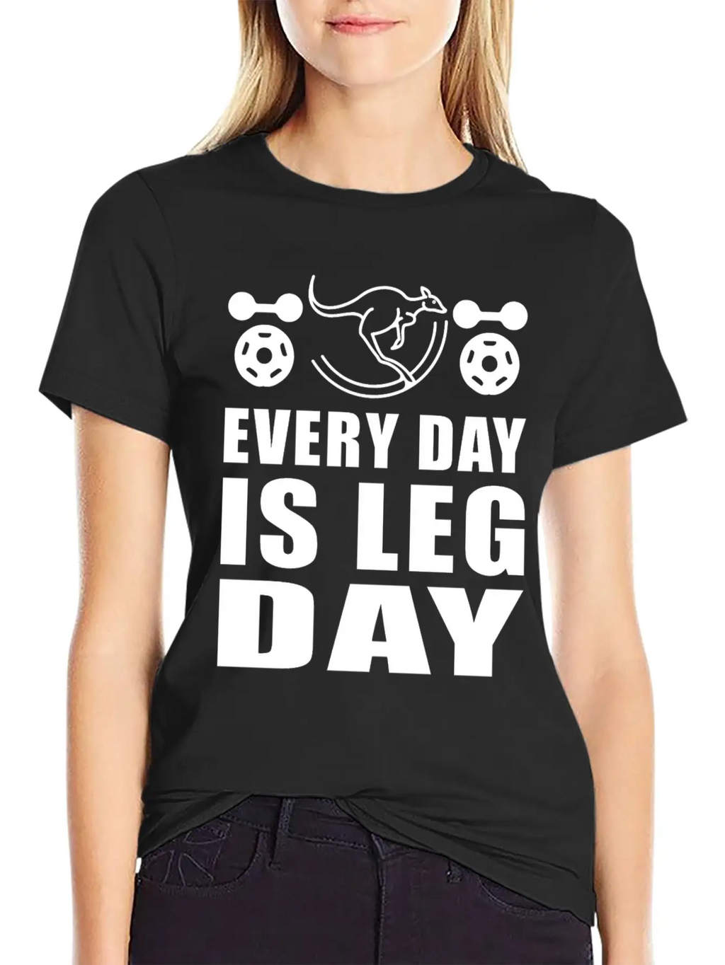 Kangaroos Every Day Is Leg Day Unisex Casual T-Shirt – Clean Design For Daily Comfort