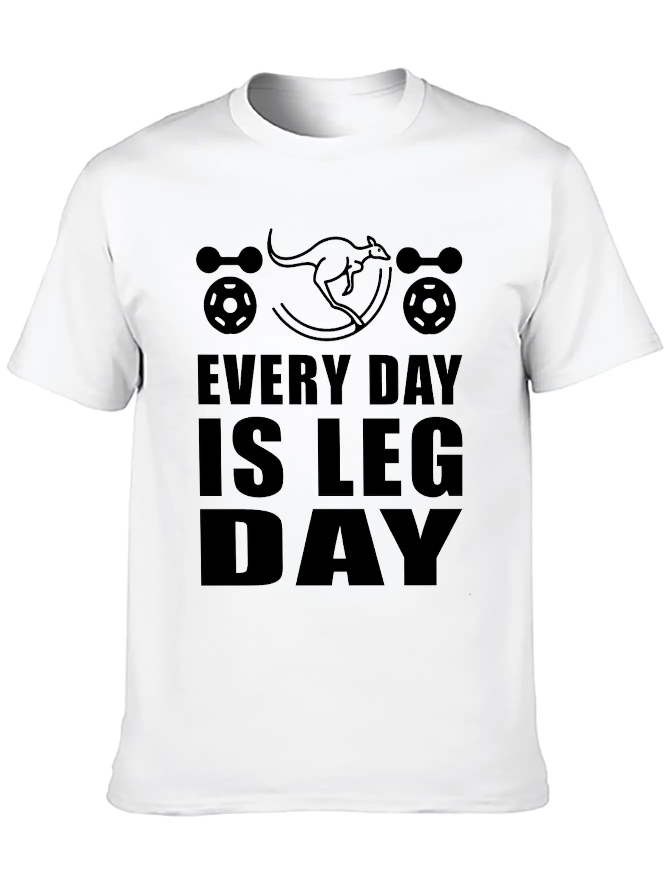 Kangaroos Every Day Is Leg Day Unisex Casual T-Shirt – Clean Design For Daily Comfort