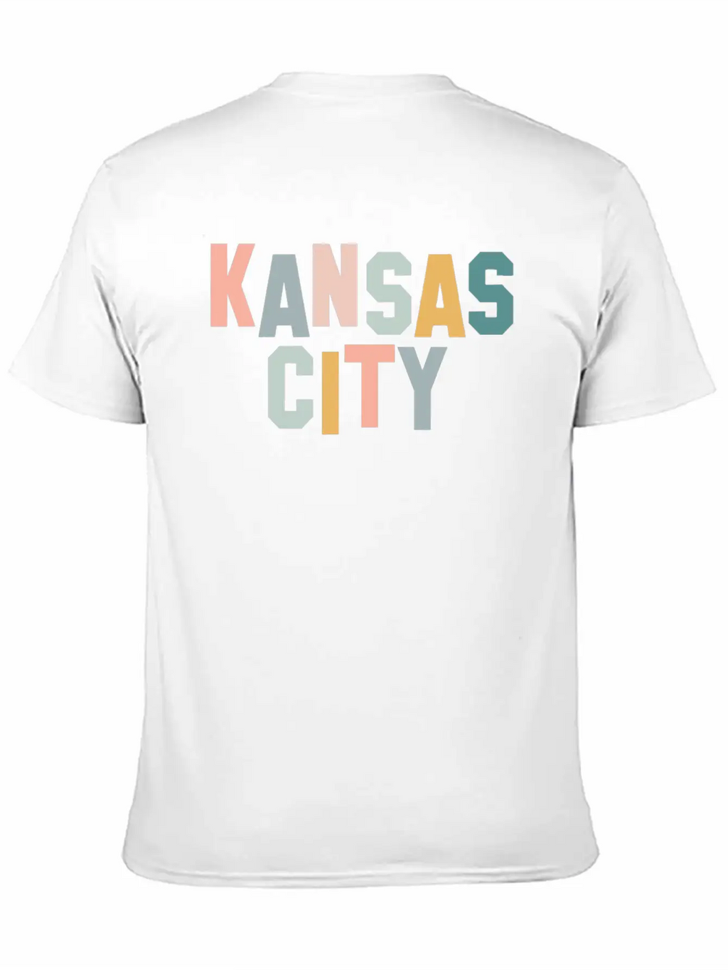 Kansas City Pastel Unisex Short Sleeve Soft Cotton T-Shirt – Casual Everyday Wear