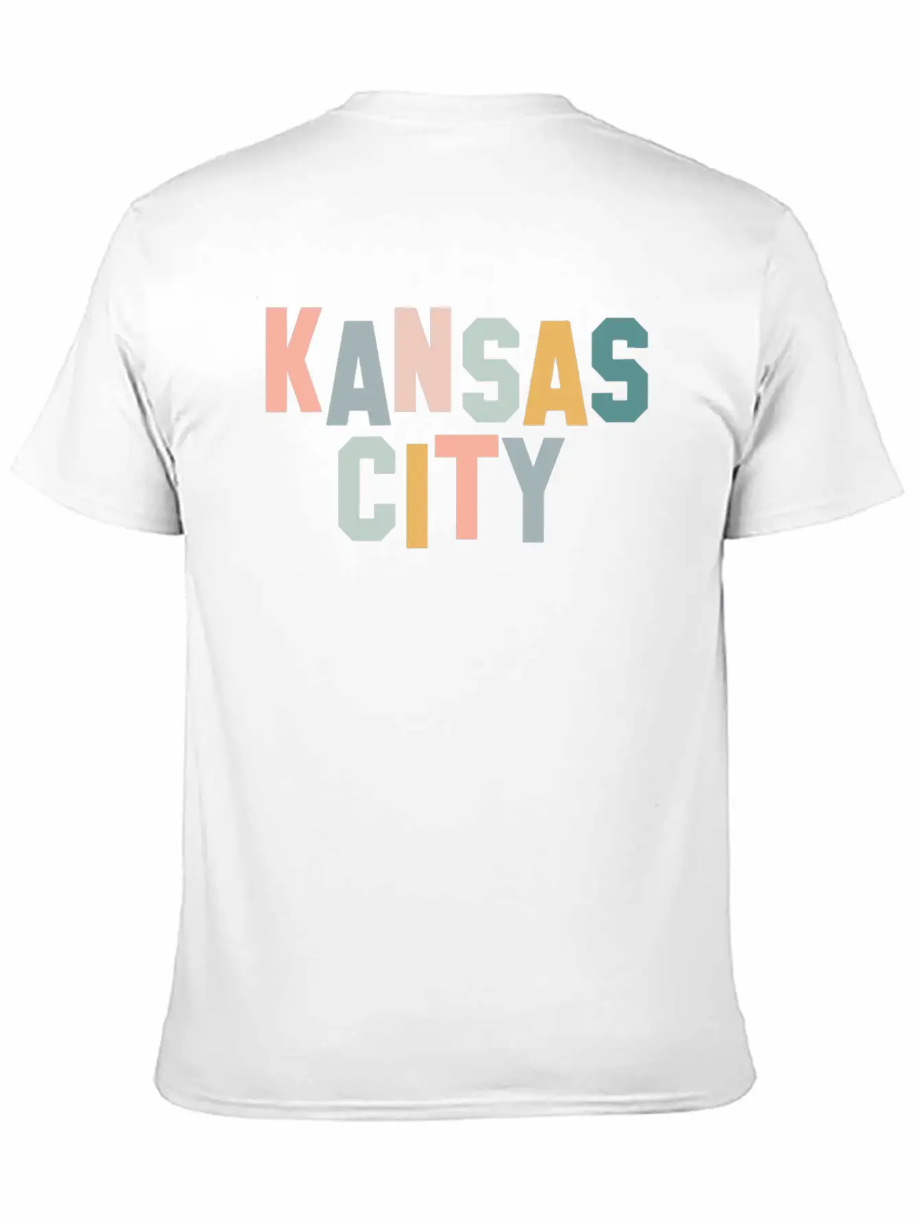 Kansas City Pastel Unisex Short Sleeve Soft Cotton T-Shirt – Casual Everyday Wear
