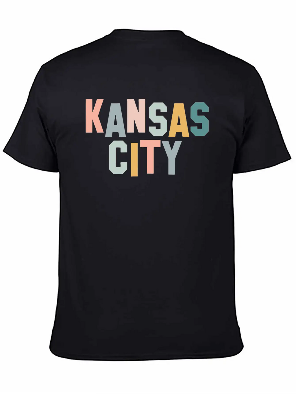 Kansas City Pastel Unisex Short Sleeve Soft Cotton T-Shirt – Casual Everyday Wear