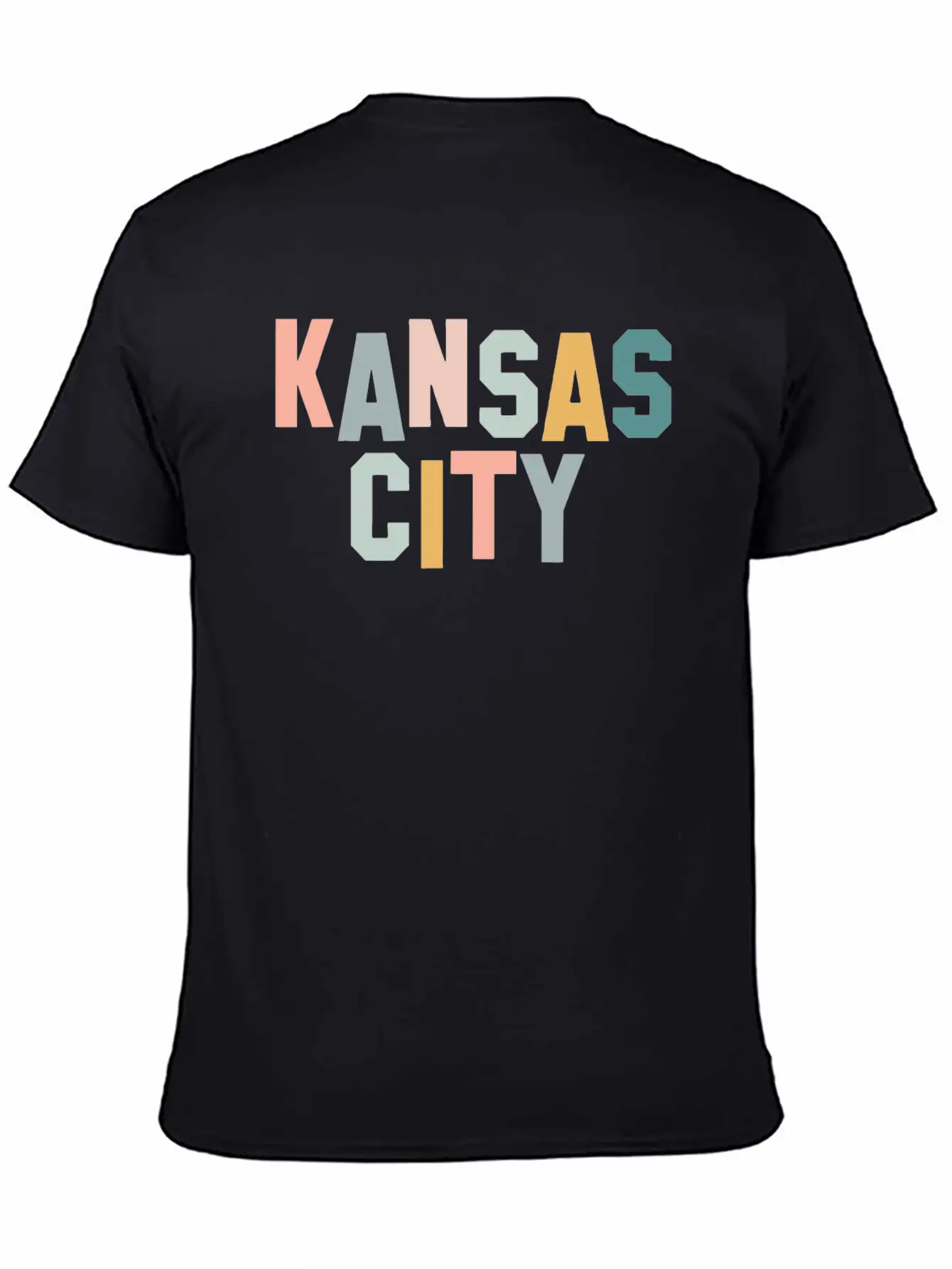 Kansas City Pastel Unisex Short Sleeve Soft Cotton T-Shirt – Casual Everyday Wear