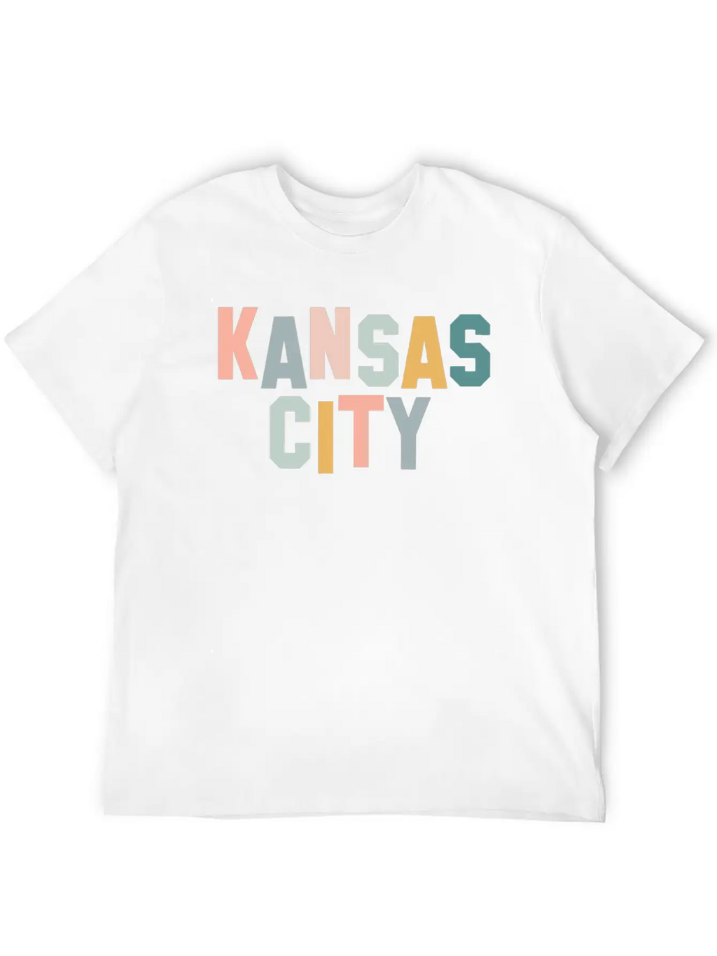 Kansas City Pastel Unisex Short Sleeve Soft Cotton T-Shirt – Casual Everyday Wear