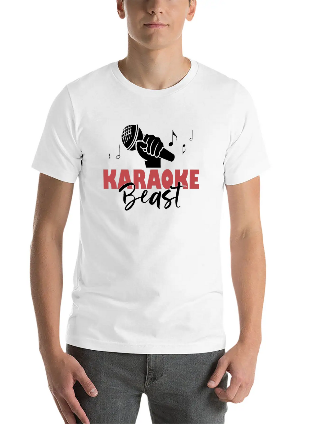 Karaoke Beast For Karaoke Singing Aficionados Unisex Casual T-Shirt – Clean Design For Daily Comfort