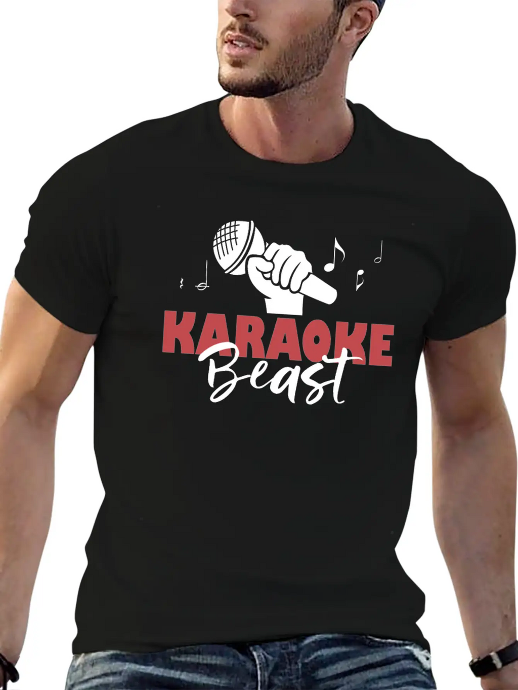 Karaoke Beast For Karaoke Singing Aficionados Unisex Casual T-Shirt – Clean Design For Daily Comfort