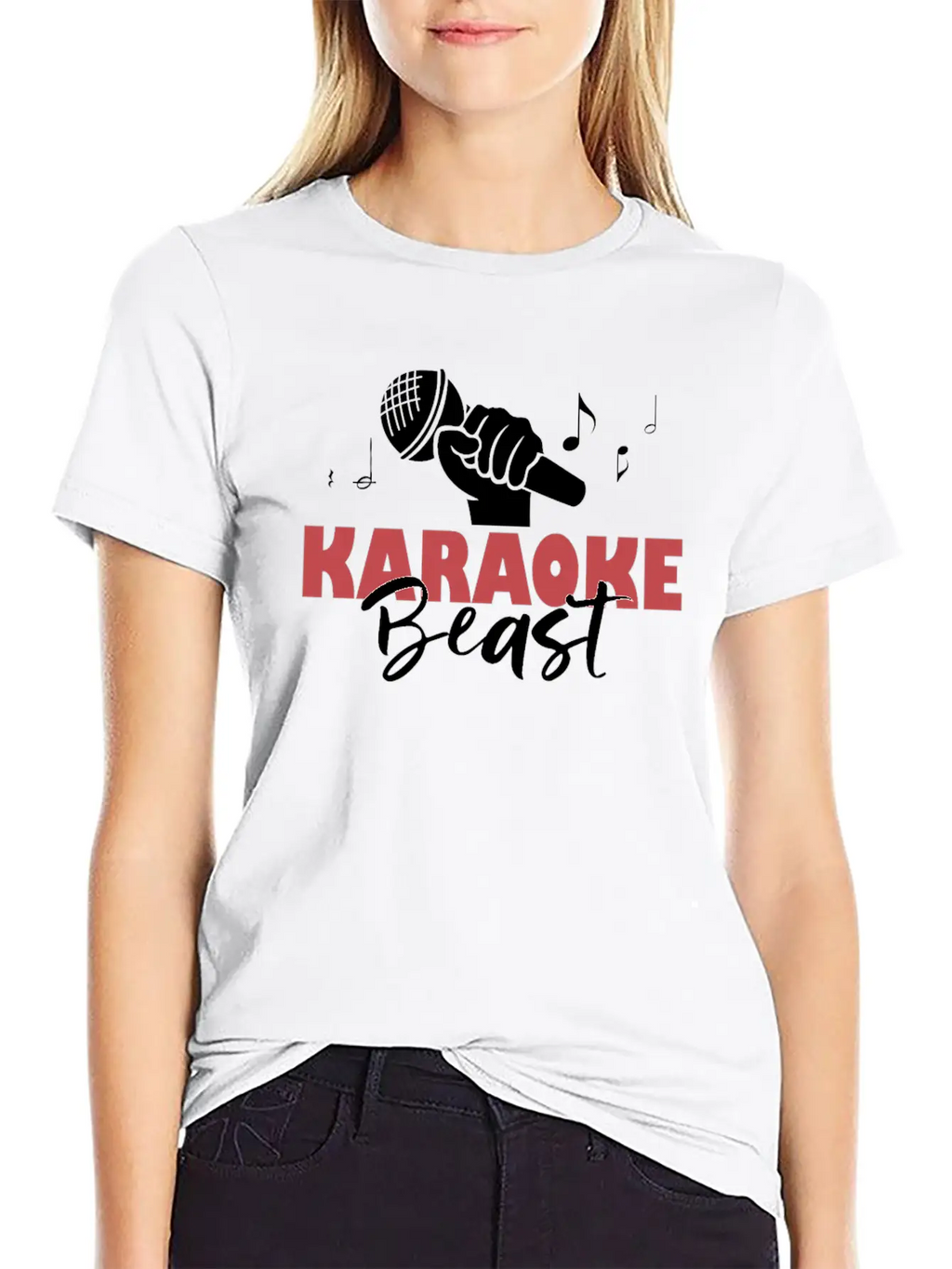 Karaoke Beast For Karaoke Singing Aficionados Unisex Casual T-Shirt – Clean Design For Daily Comfort
