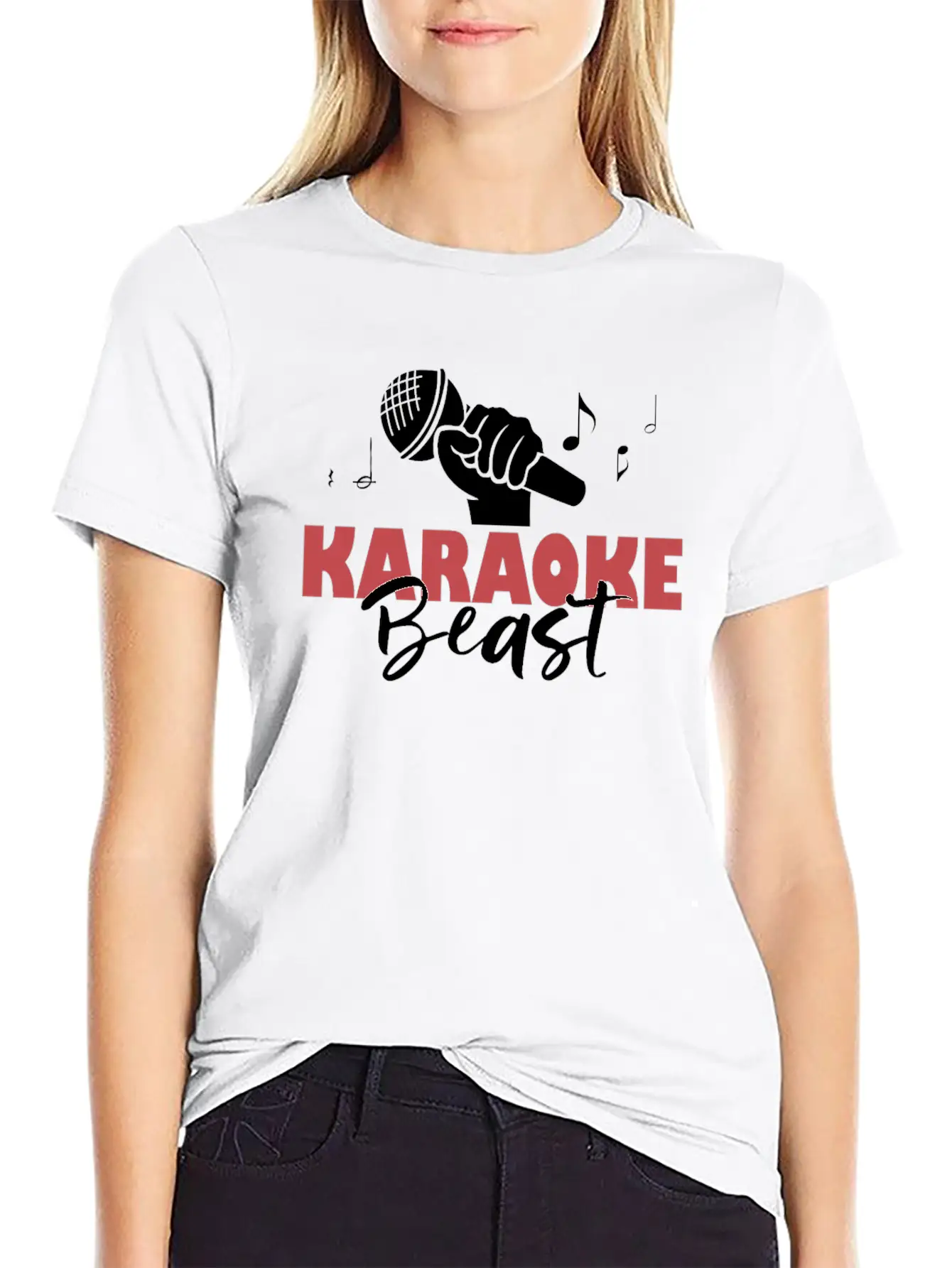 Karaoke Beast For Karaoke Singing Aficionados Unisex Casual T-Shirt – Clean Design For Daily Comfort