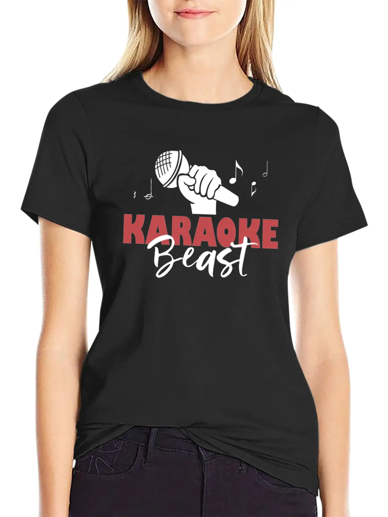 Karaoke Beast For Karaoke Singing Aficionados Unisex Casual T-Shirt – Clean Design For Daily Comfort